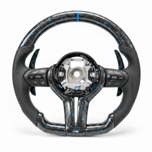 Kierownica Karbonowa Forged z niebieskimi akcentami BMW M3 / M4 / M5 F-seria (2014–2019)