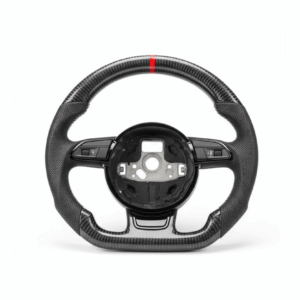 Kierownica Karbonowa Audi Sport Flat-Bottom (A3, A4, A5, A6, A7, Q3, Q5, Q7 – różne warianty, 2008–2022)
