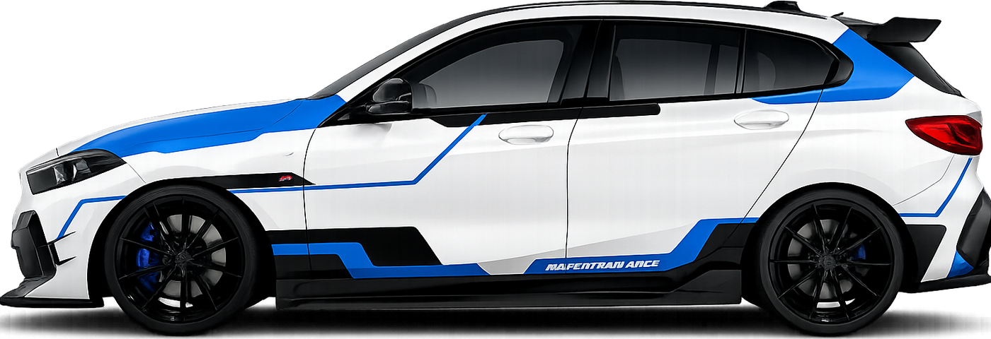Auto z pakietem dokładek Apollo Garage